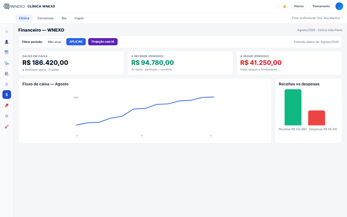 Gestão Financeira WNEXO